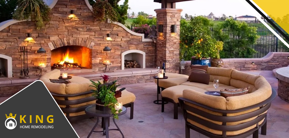 Outdoor Patio Fireplace